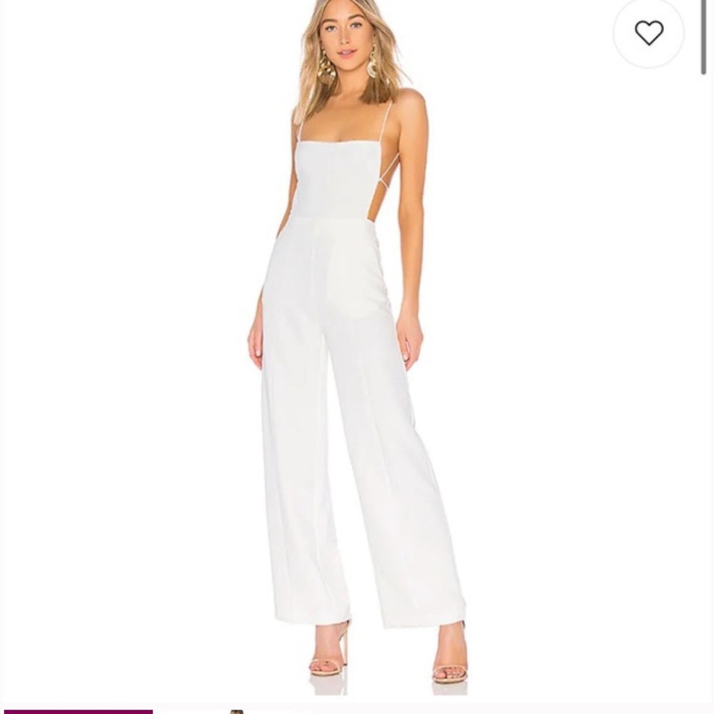 NWOT Revolve NBD Prosecco Jumpsuit (ivory)